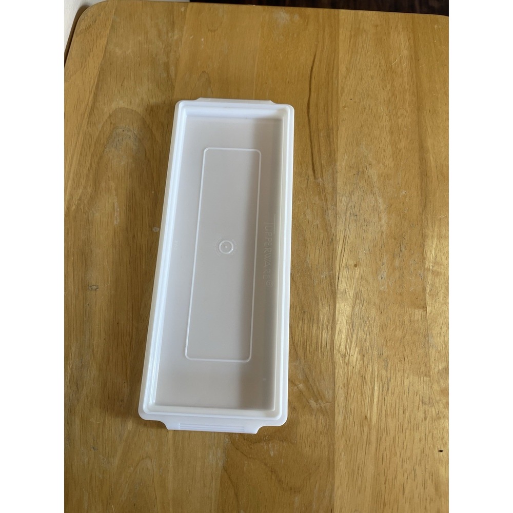 Vintage Tupperware Velveeta Cheese‎ Keeper Saver 518-1 White Base ONly
